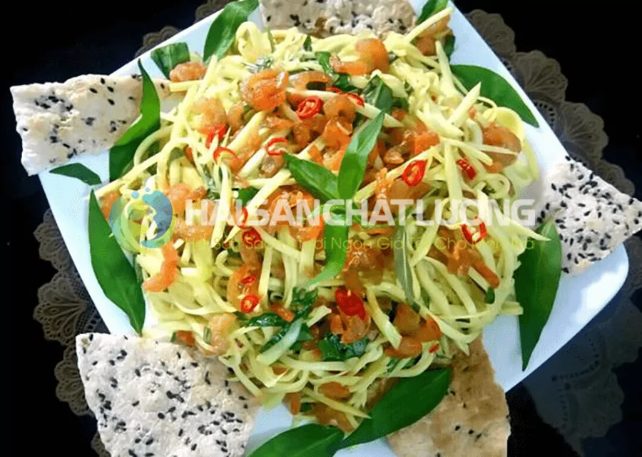 Gỏi tôm khô ngon, món ăn dễ chế biến